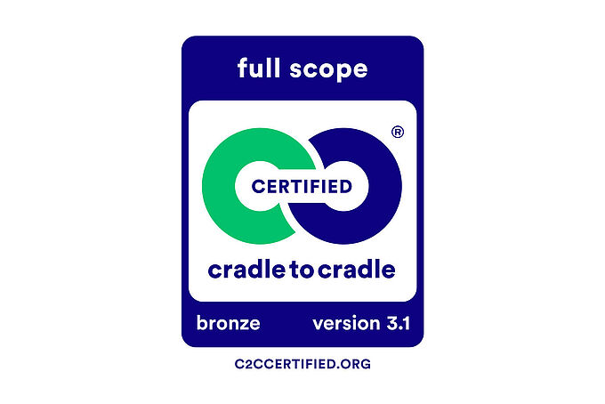 EIN MEILENSTEIN FÜR DIE ZUKUNFT: CRADLE TO CRADLE CERTIFIED® BRONZE EIN MEILENSTEIN FÜR DIE ZUKUNFT: CRADLE TO CRADLE CERTIFIED® BRONZE
